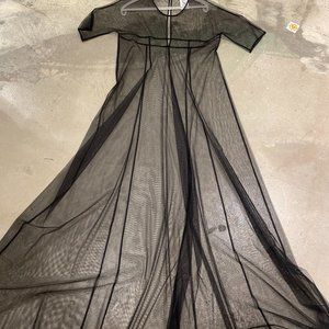 BCBG RUNWAY Sheer Long Dress